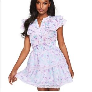 LoveShackFancy Floral mini dress